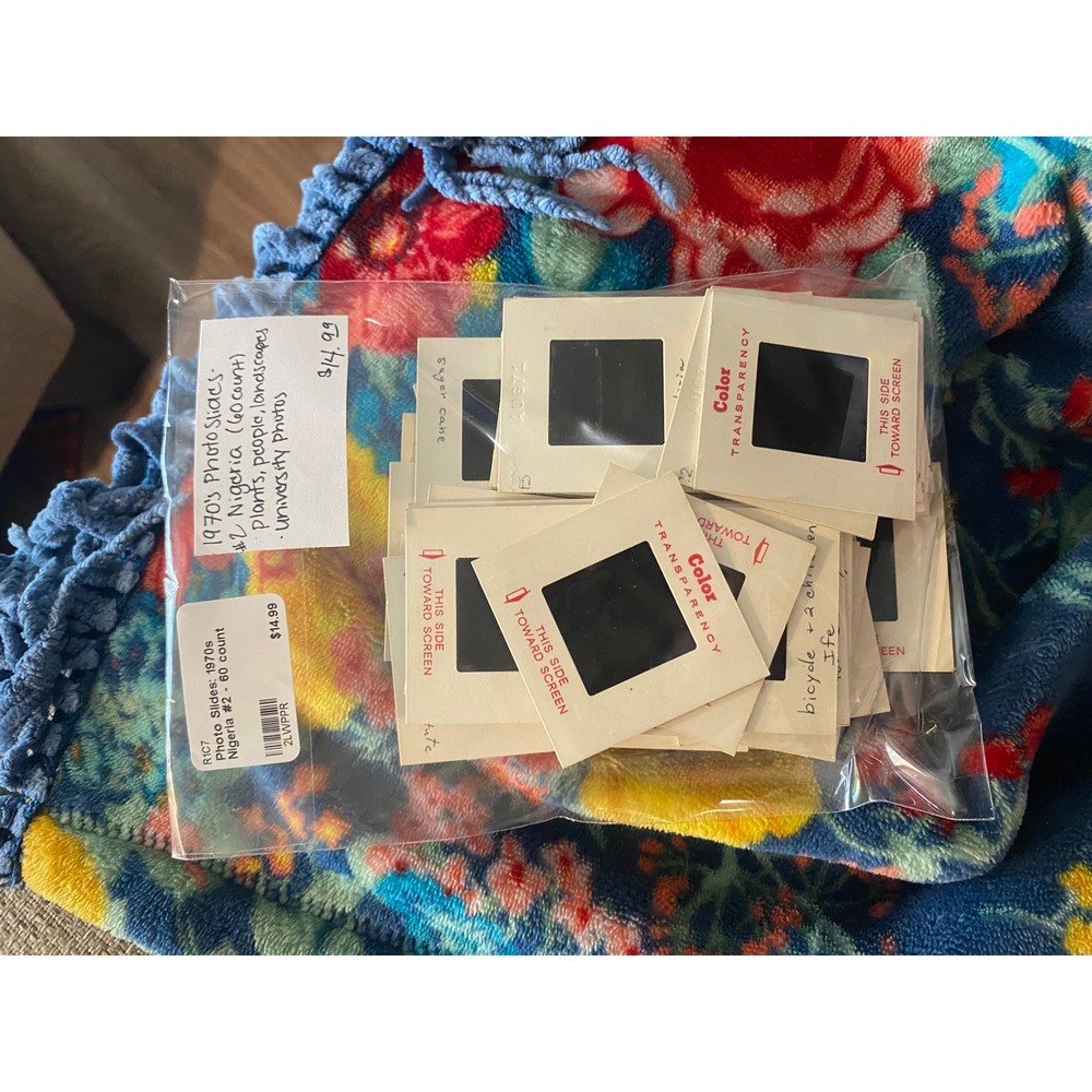 Vintage 1971 Nigeria Photo Slides Lot of 60 University People Landscapes 35mm